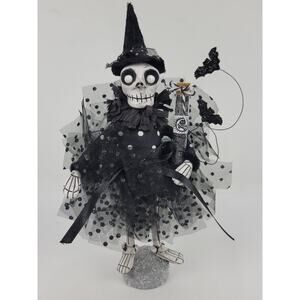 OOAK Handmade Cute Spooky Halloween Skeleton Belladonna Bones by Lisa 8"